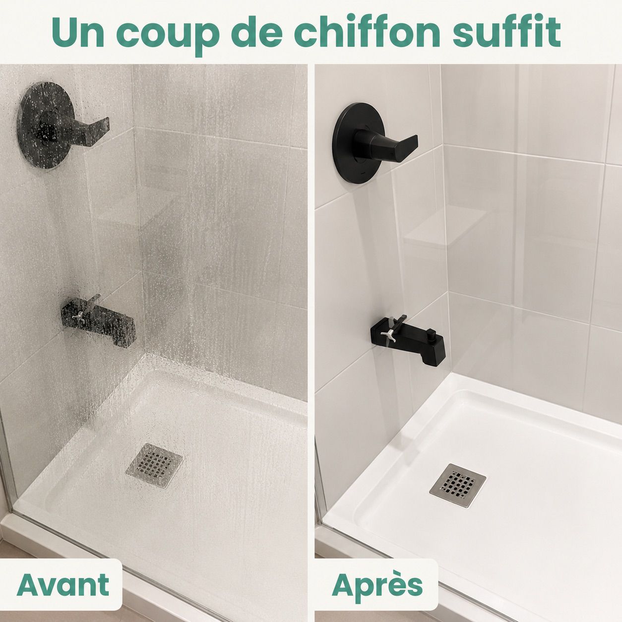 Chiffon AquaPure XL — Nettoyage sans traces, uniquement à l'eau