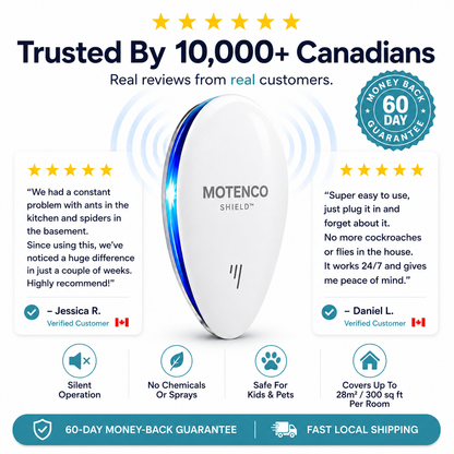 Motenco Shield™ Ultrasonic Pest Repeller For Canadian Homes