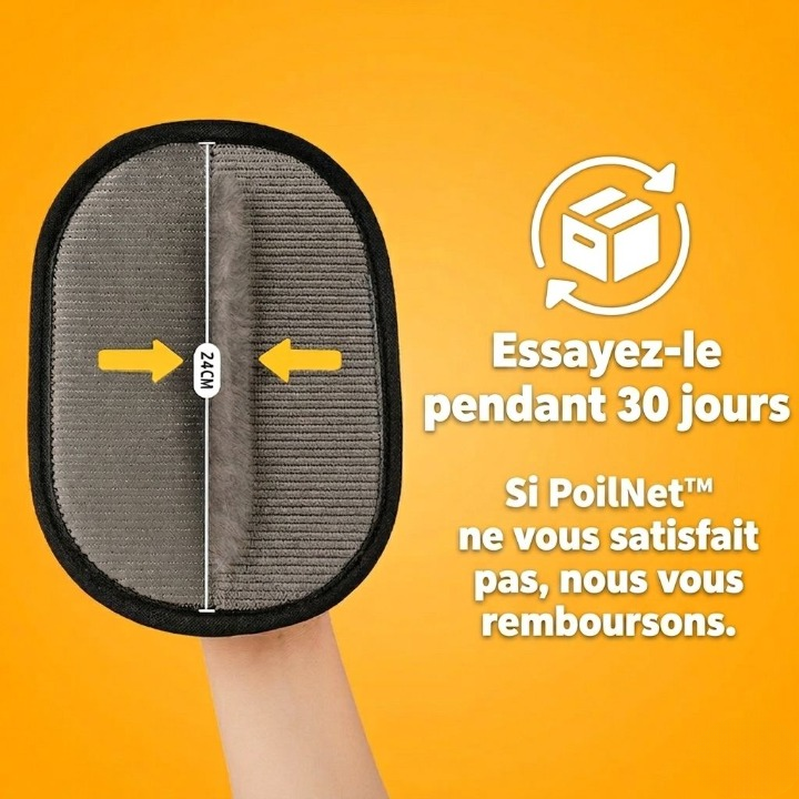 Poilnet™ – Gant Anti-Poils Réutilisable et Écologique
