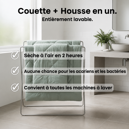 Couverture Douce Nuit® – La couette 2 en 1 à séchage rapide qui remplace les draps.
