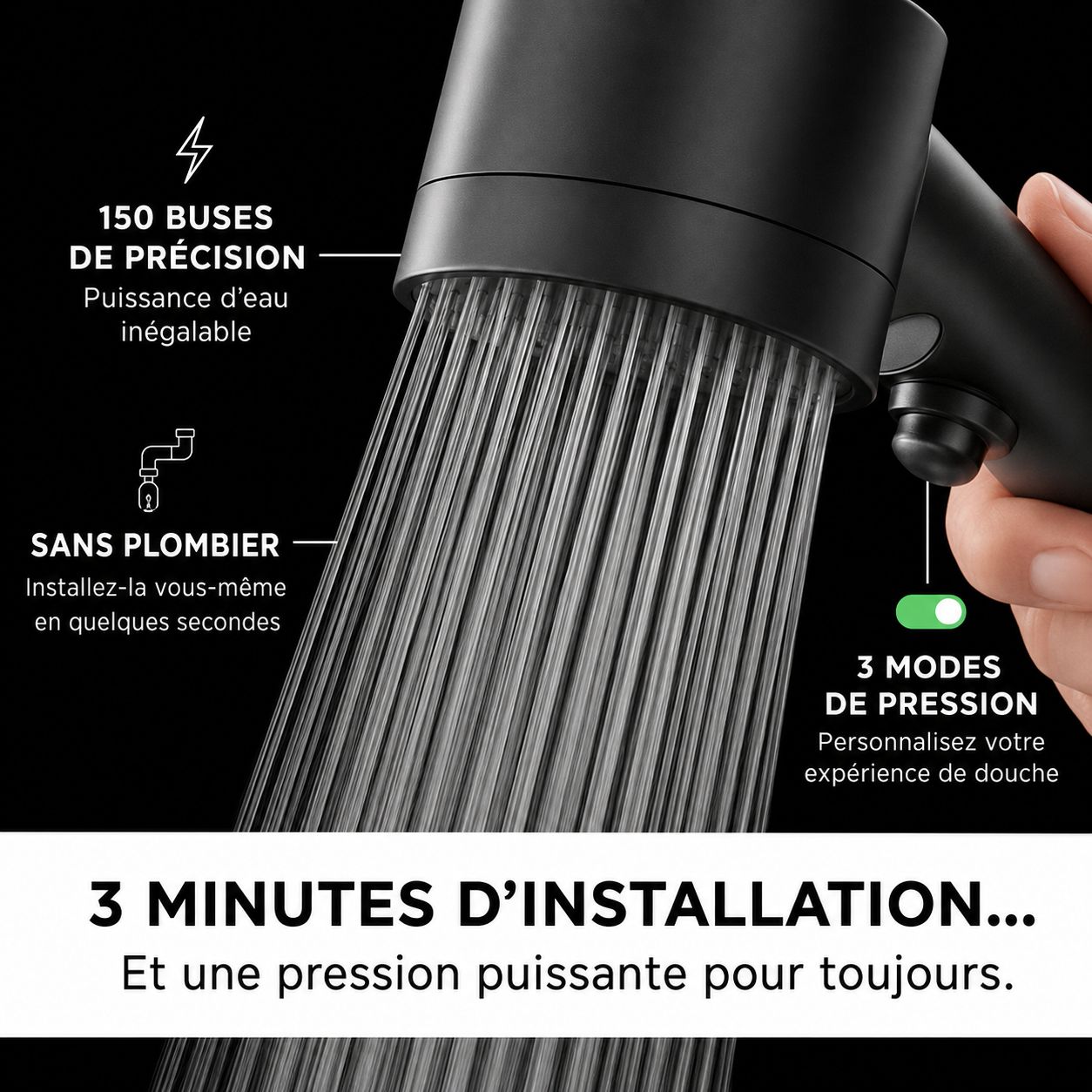 Hydralys™ – Pommeau Filtrant Haute Pression