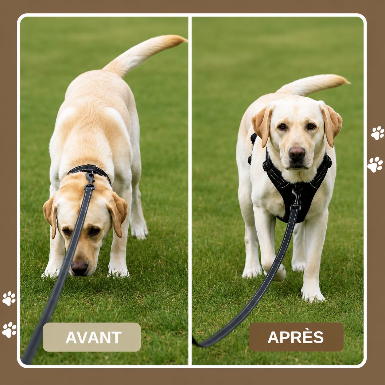 Harnais anti-traction pour chien Motenco