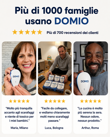 DOMIO™ | Repellente a Ultrasuoni per Scarafaggi