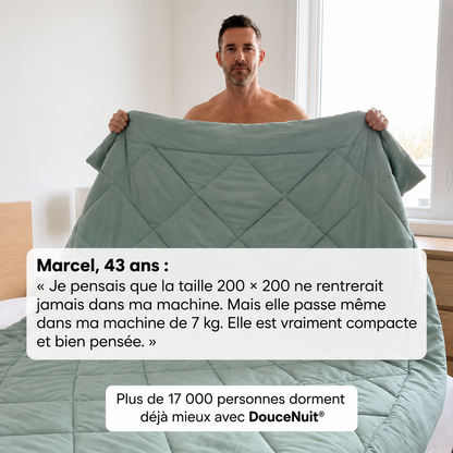 Couverture Douce Nuit® – La couette 2 en 1 à séchage rapide qui remplace les draps.